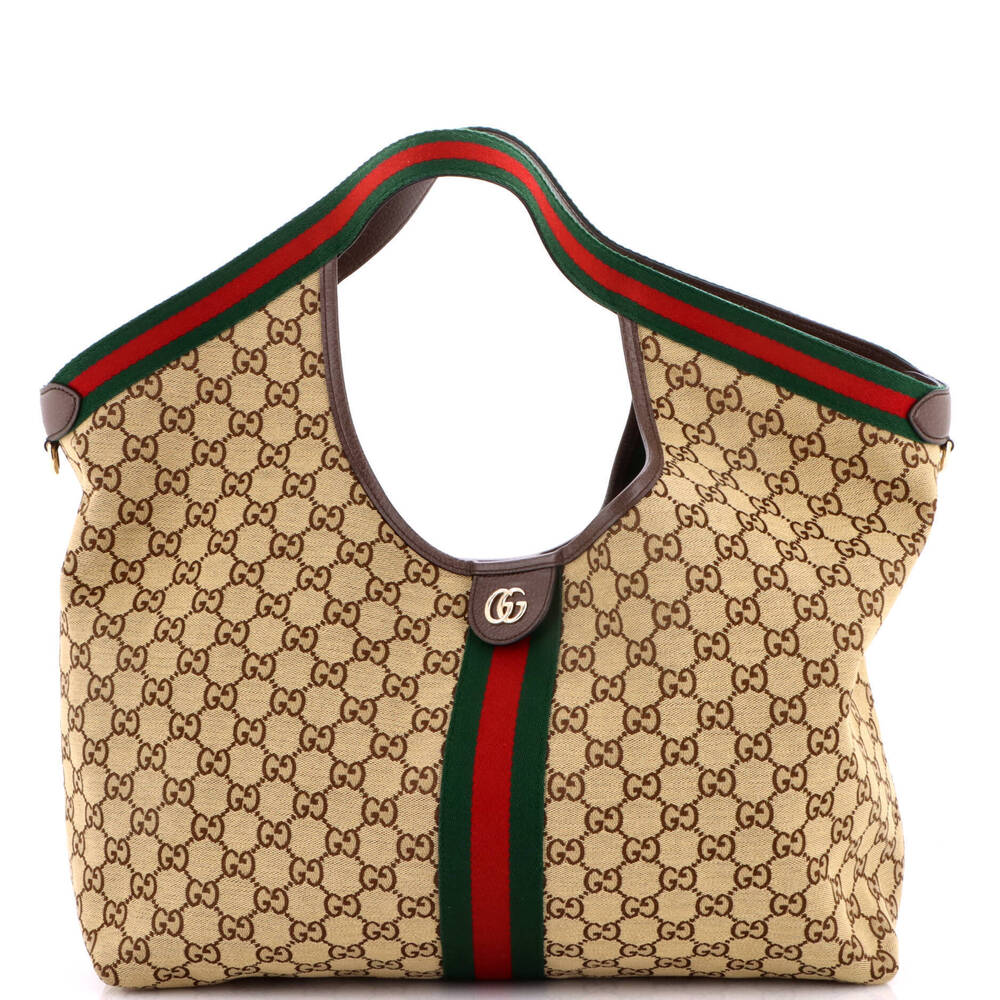 Gucci Large Giglio Tote GG Canvas